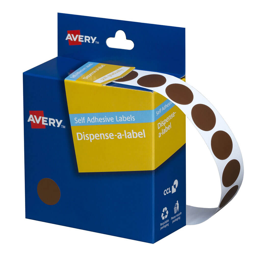 Avery autoadhesivas etiquetas de puntos 14 mm (1050pcs)