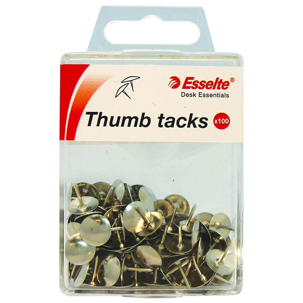 Esselte tommelfinger tacks tegning stifter (100pk)