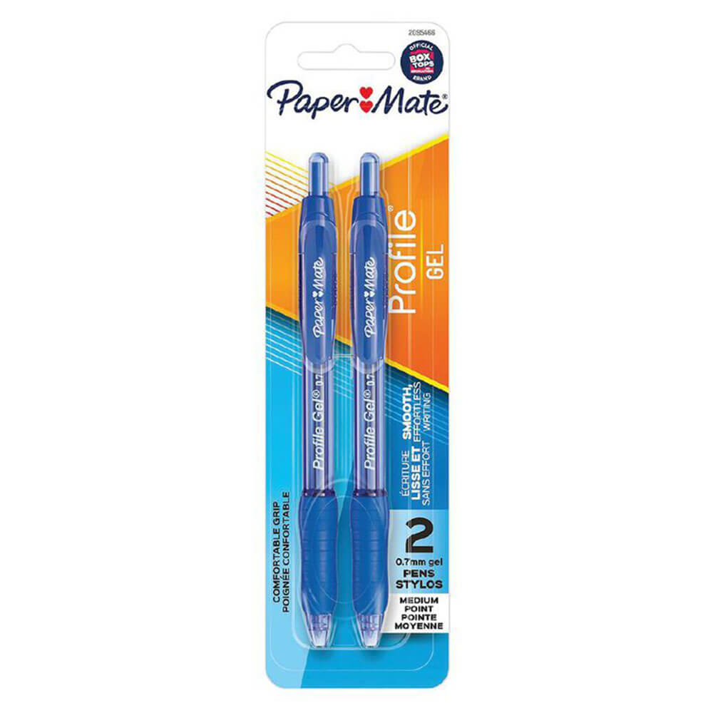 Paper Mate Profile Gel udtrækkelig pen 0,7 mm (2pk)