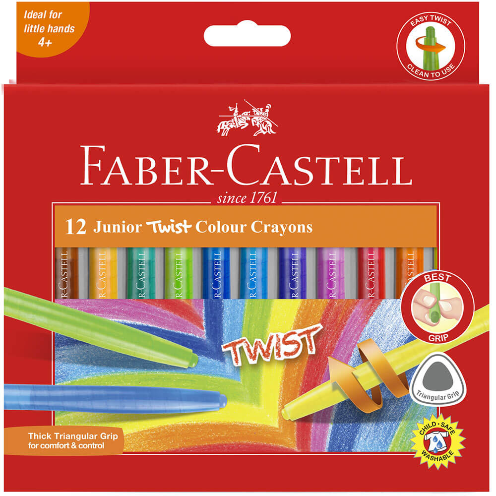 Crayons Twistable Faber-Castell 12pk (assortiment)