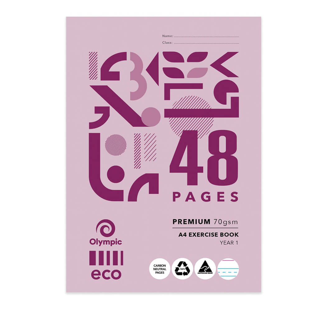 Libro de ejercicios de 48 páginas de 48 páginas A4 Olympic A4