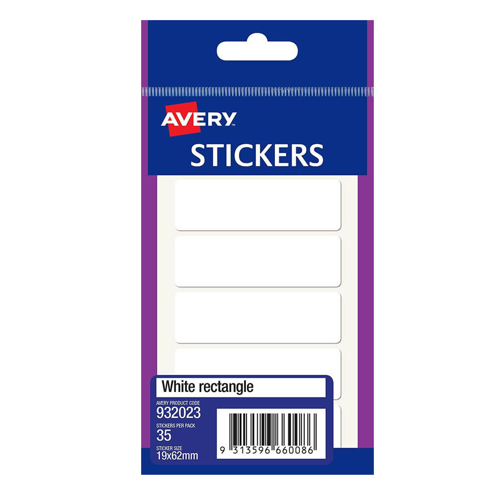 Avery autocollants rectangulaires multi-usage (pack de 10)