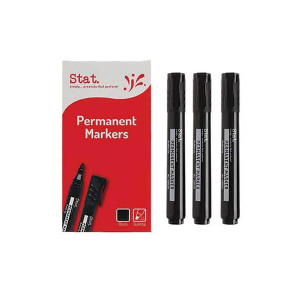 Stat 2,0 mm Bullet Nib Marker permanente 12pcs