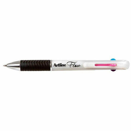 Artline 4 Colour Retractable Pen 1mm (Box of 12)