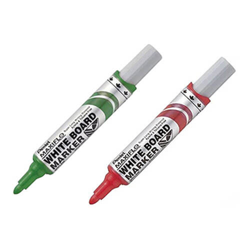 Pentel Maxiflo Bullet Tip Whiteboard Marker 12pcs