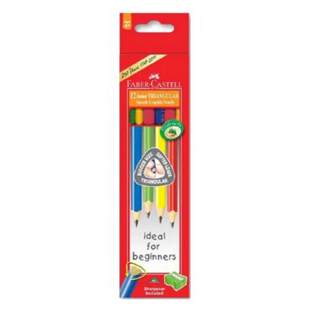 Faber-Castell Triangular Junior Grip Lead Pencil 12pcs