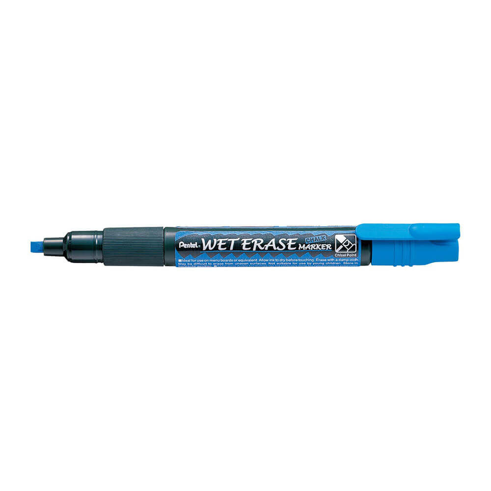 Pentel de 3 mm Ebasado húmedo Marcador de tiza de punta reversible 12pk