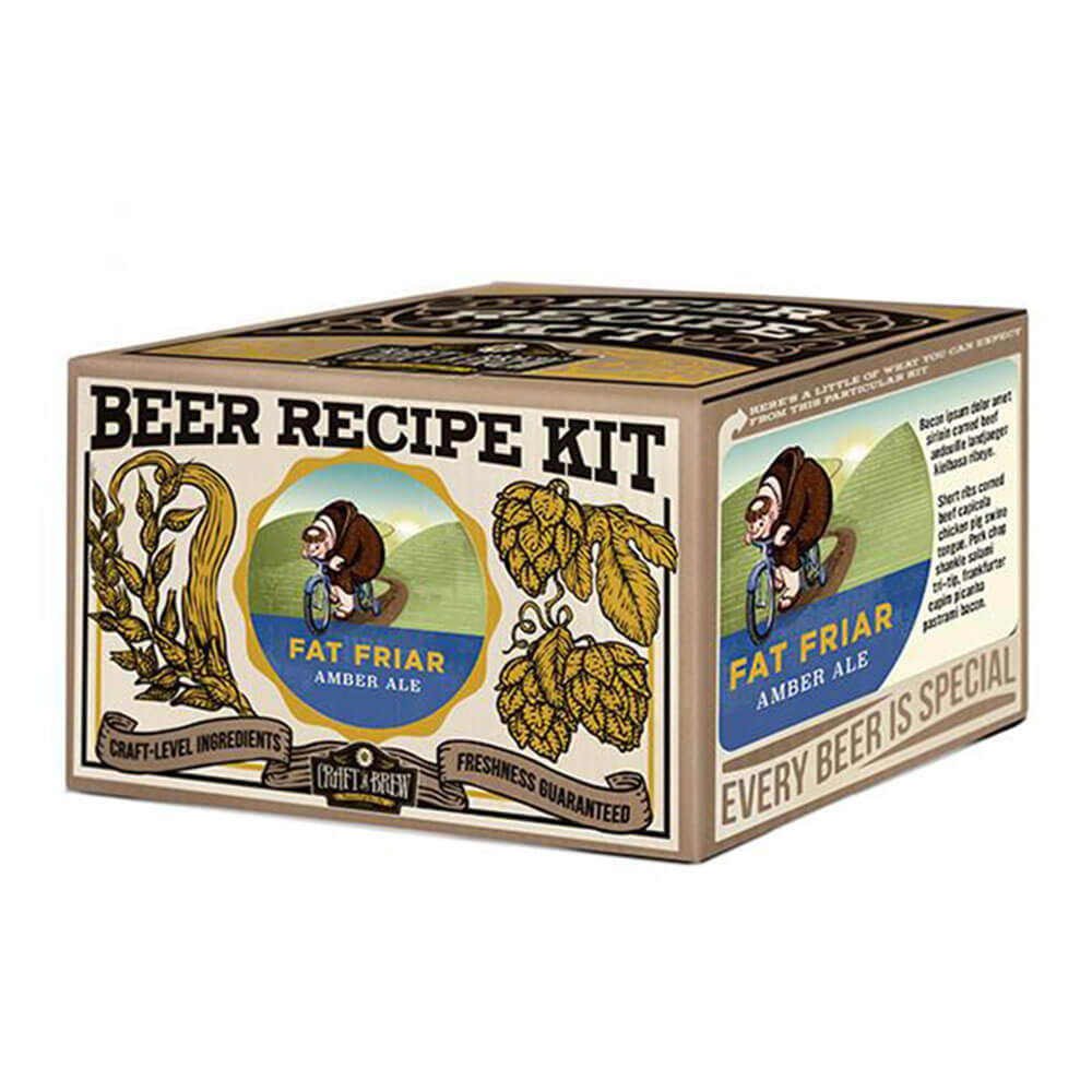 Håndværk en bryg fedt Friar Amber Ale Brewing Kit