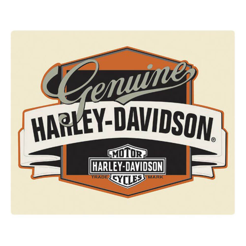 Harley Davidson Die Cut Embossed Tin Sign