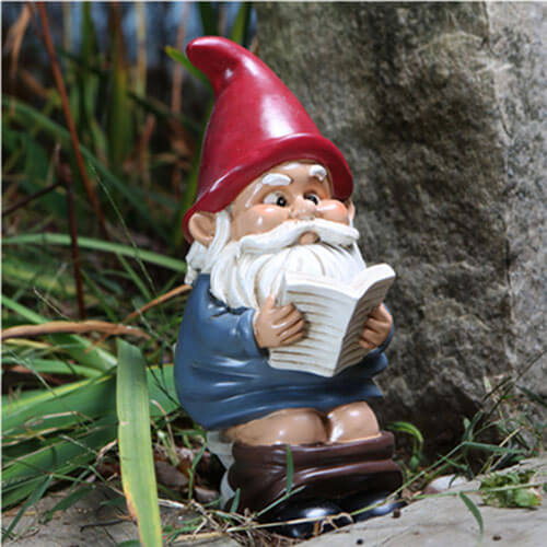 BigMouth Garden Gnome on a Throne