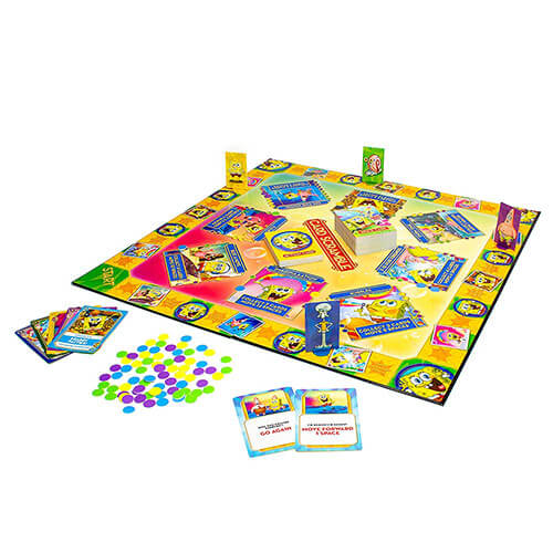 Aquarius Spongebob SquarePants Card Scramble Board Game